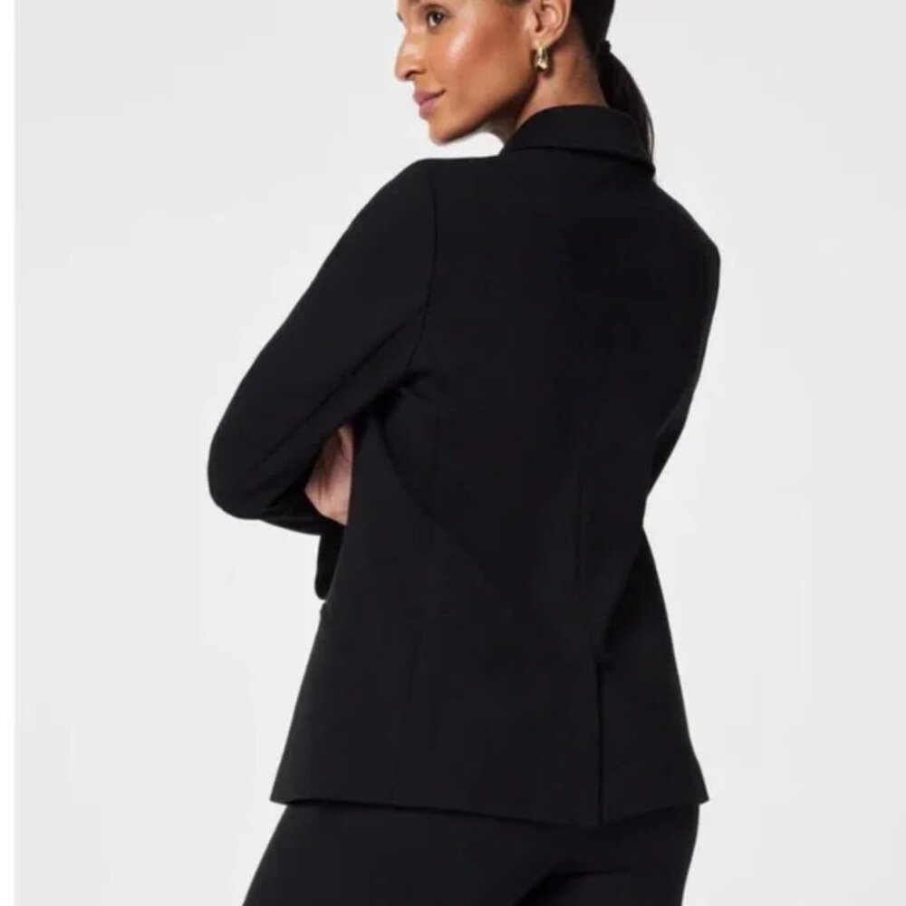 SPANX Black Double-Breasted Blazer - Picture 4 of 13